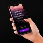 Free Ultra High Quality Hand Holding iPhone Mockup PSD