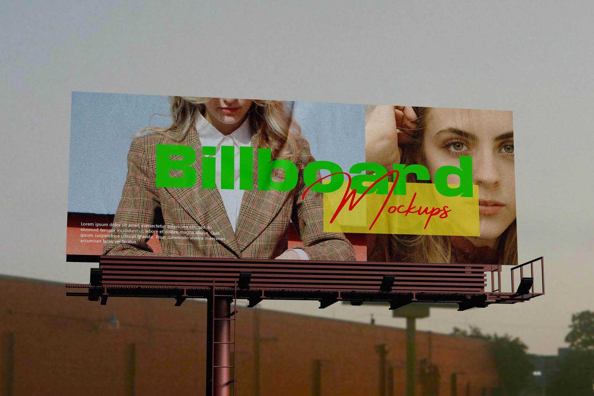 Free Urban Billboard Mockup PSD