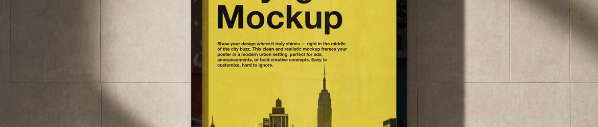 Free Urban Citylight Mockup PSD - Free PsFiles