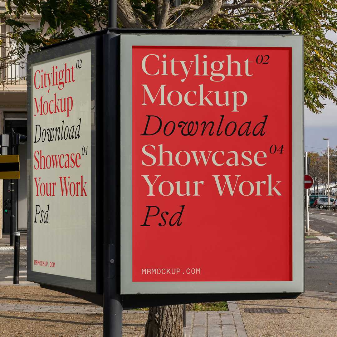 Free Urban Citylight PSD Mockups