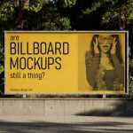 Free Urban Park Billboard Mockup PSD Set