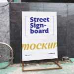 Free Urban Street Signboard Mockup PSD - Free PsFiles