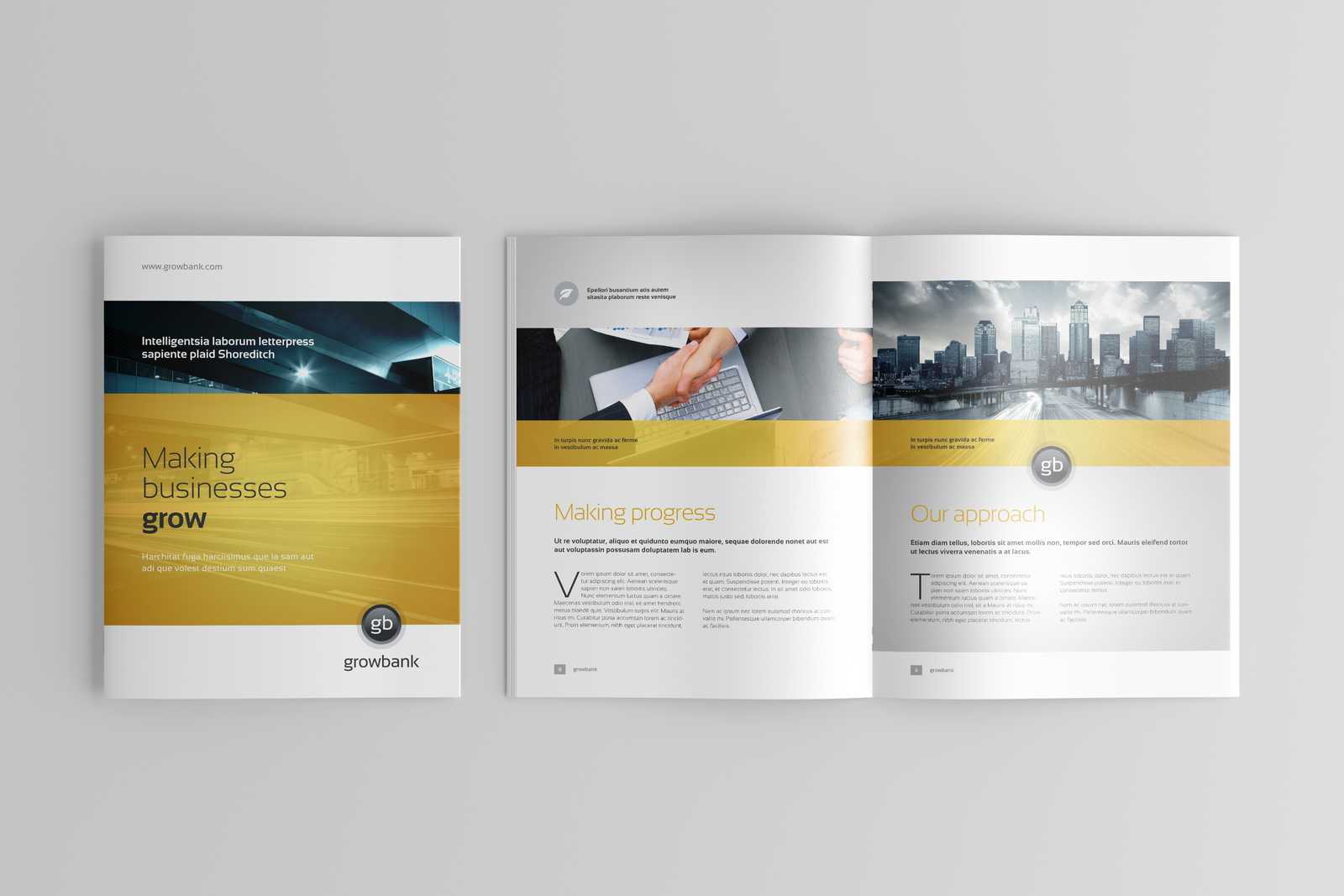 Free US Letter Brochure Catalog Mockup