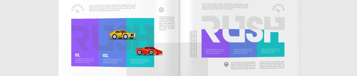 Free US Letter Landscape Magazine PSD Mockup