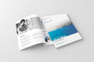 Free US Letter Magazine Brochure Mockup