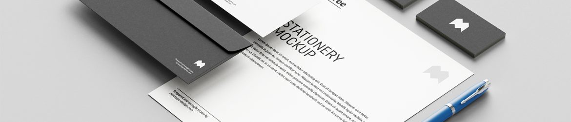 Free US Office Stationery Mockup PSD