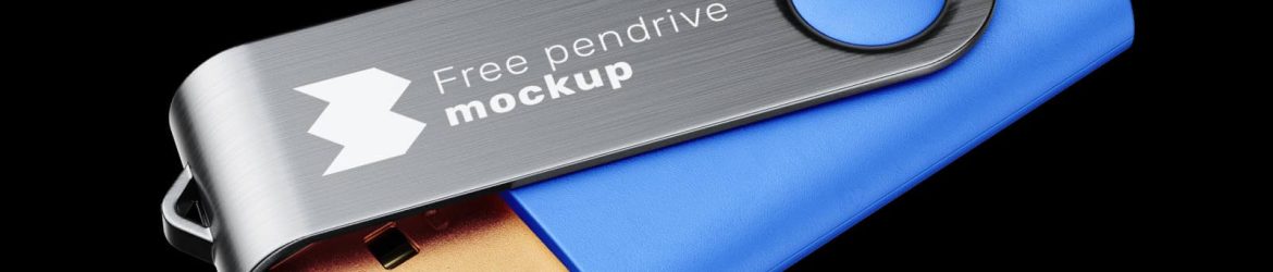 Free USB PenDrive Mockup PSD Set - Free Branding Mockups | PsFiles