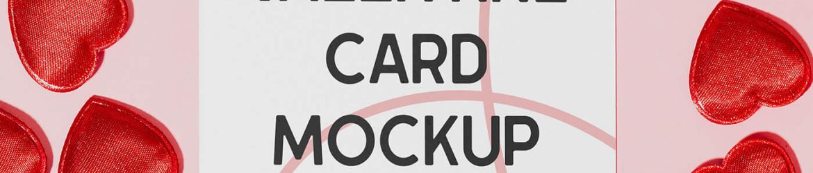 Free Valentines Card Mockup PSD