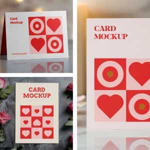 Free Valentines Day Card Package Mockups