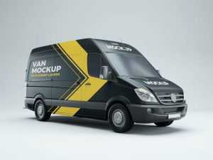 Free Van Mockup for Branding