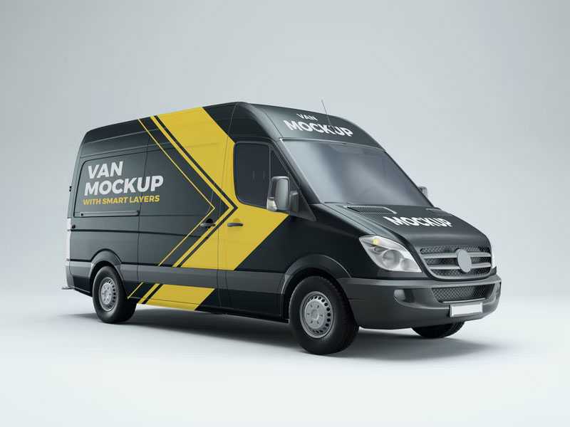 Free Van Mockup for Branding