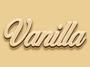 Free Vanilla Choclate STyle Photoshop Text Effect