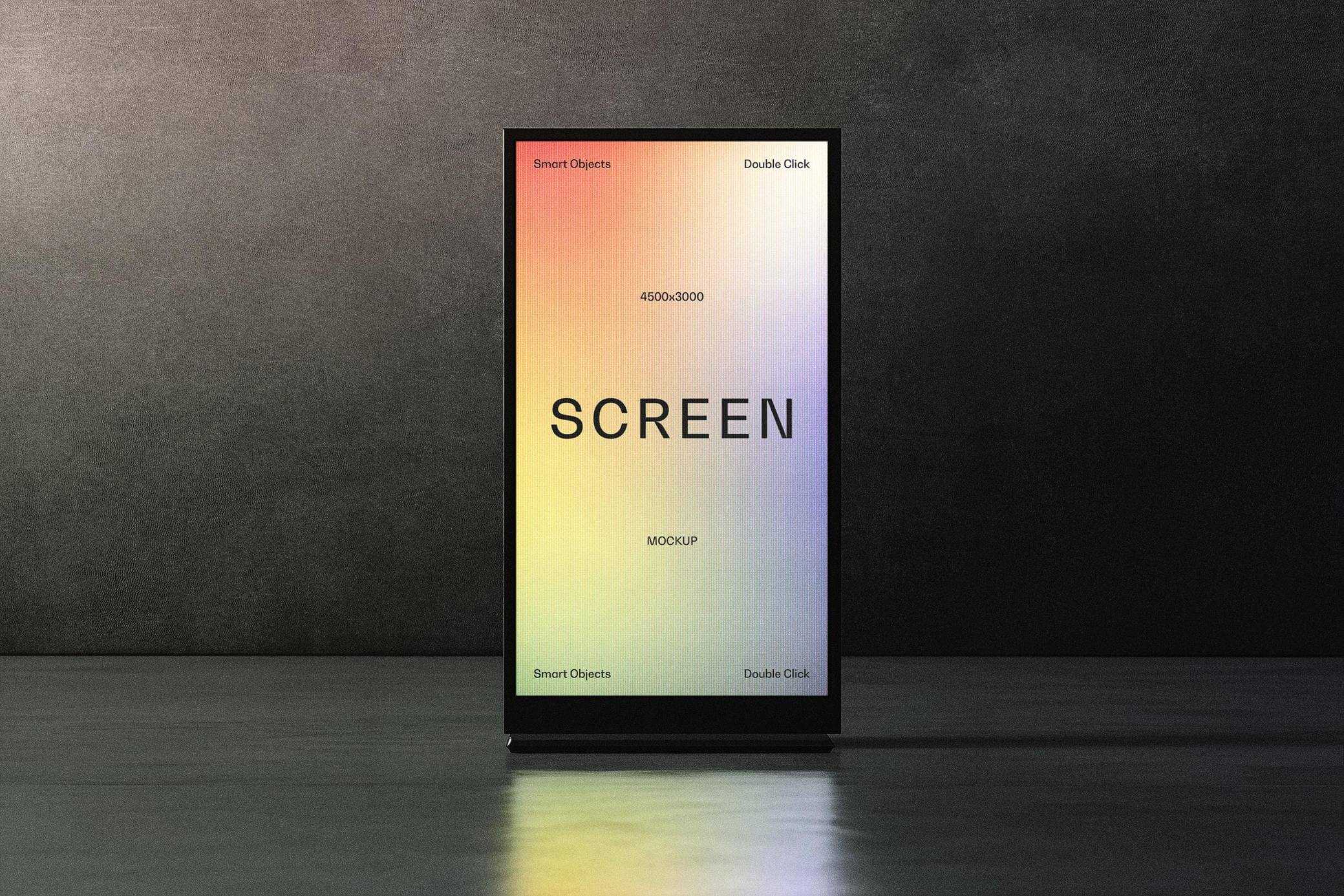 Free Vertical Glowing Digital Ad Screen Mockup PSD – Free PSD Download Free Vertical Glowing Digital Ad Screen Mockup PSD