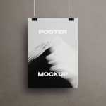 Free Vertical Hanging Poster Mockup PSD - Best Free PSD Mockups
