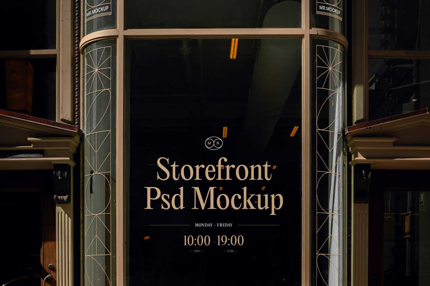 Free Vertical Storefront Mockup