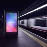 Free Vertical Subway Station Screen Mockup PSD - Free PSD Download Free Vertical Subway Station Screen Mockup PSD