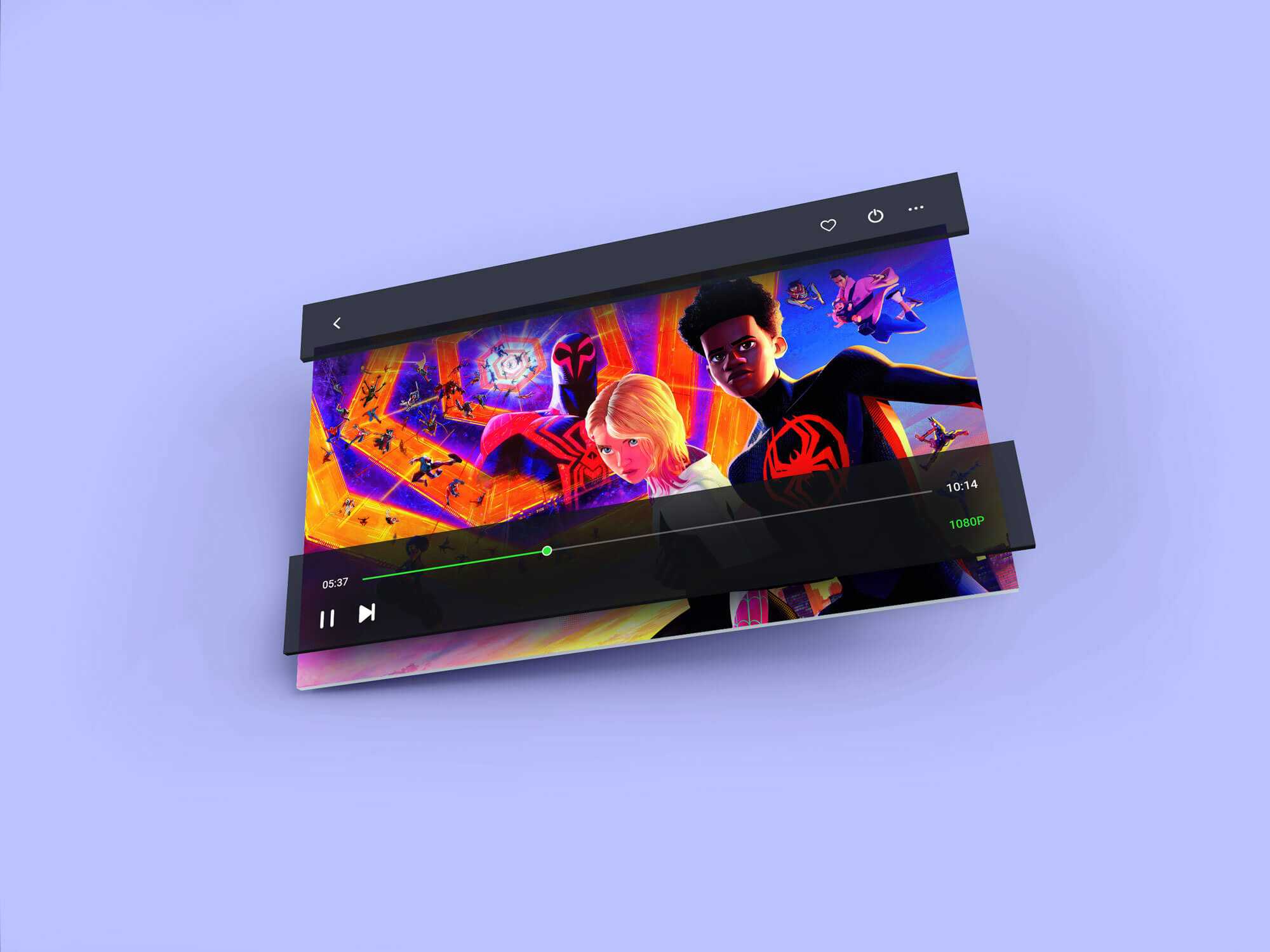 Free Video Player UI Mockup PSD - Free Photoshop PsFiles
