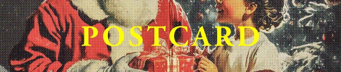 Free Vintage Christmas Halftone Postcard Effect PSD