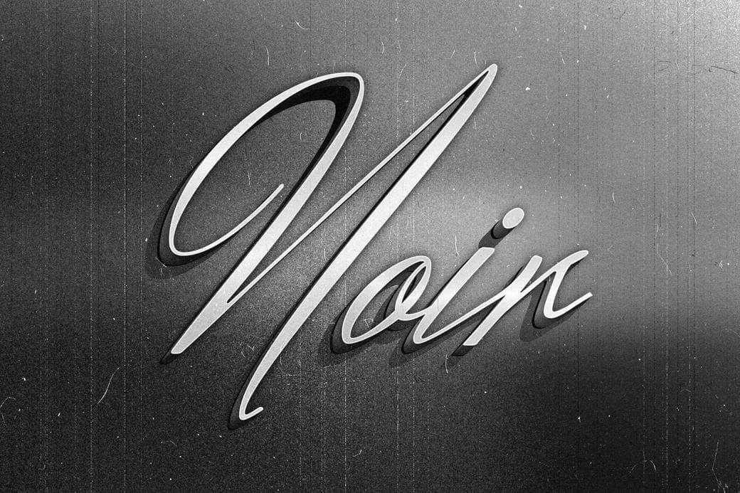 Free Vintage Film Noir Text Effect PSD