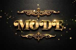 Free Vintage Gold Text Effect PSD – Glitter Metallic Photoshop Text