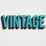 Free Vintage Layer Styles and Text Effect Mockup PSD