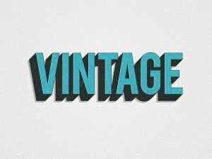 Free Vintage Layer Styles and Text Effect Mockup PSD