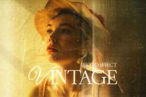 Free Vintage Overlay Photo Effect PSD