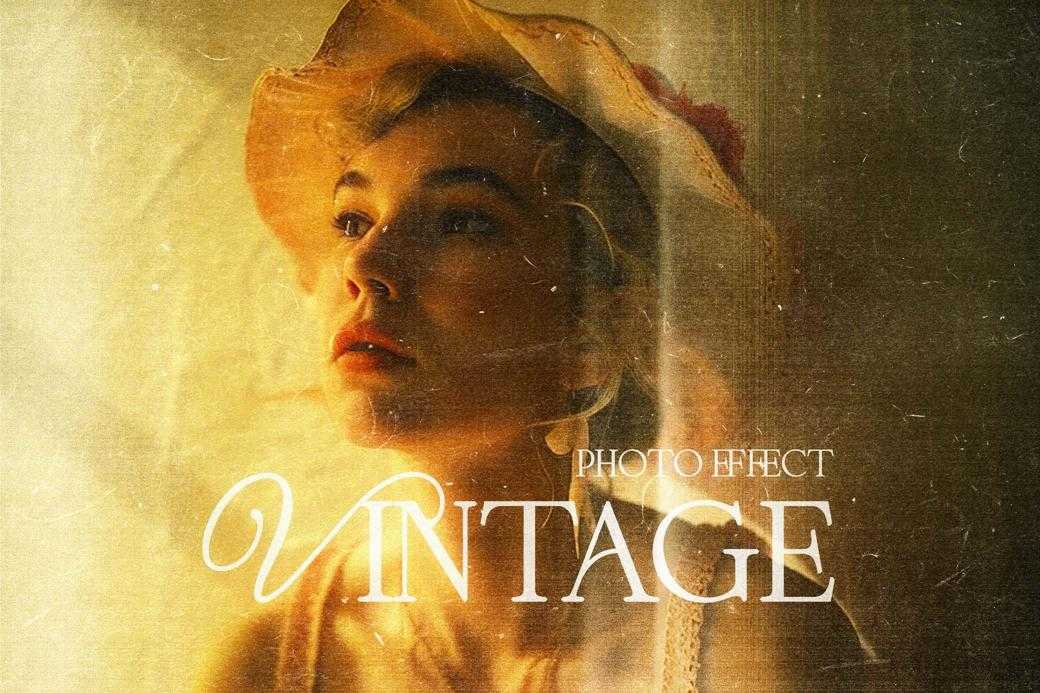 Free Vintage Overlay Photo Effect PSD