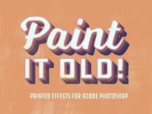 Free Vintage Paint Effects Texts Mockup – Paint it Old!