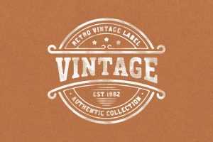 Free Vintage Stamp Effect PSD