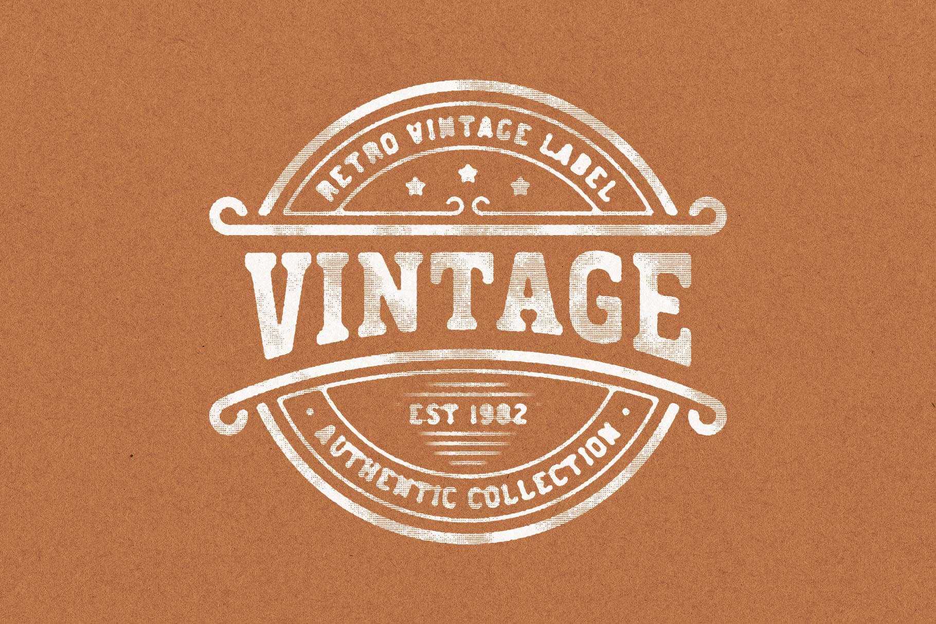 Free Vintage Stamp Effect PSD