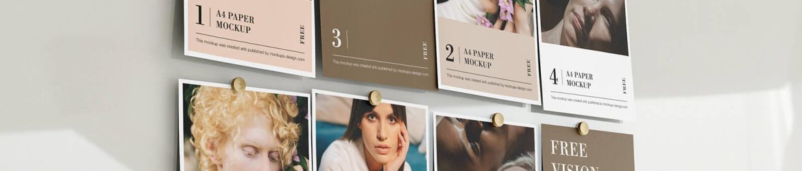Free Vision Board Template Mockups 3 PSD Set