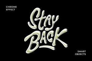 Free Vivid Chrome Text And Logo Effect PSD