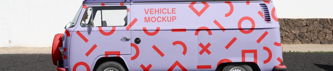 Free Volkswagen Camper Mockup