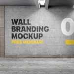 Free Wall Branding Mockup PSD