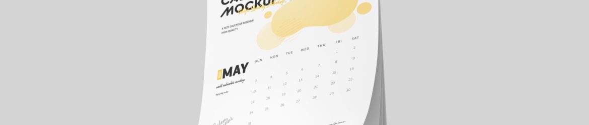 Free Wall Calendar Mockup