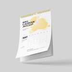 Free Wall Calendar Mockup