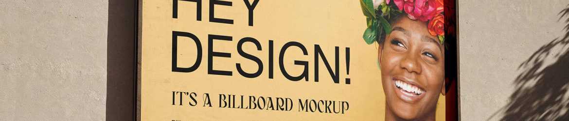 Free Wall Mounted 2 Billboard Mockups PSD Set