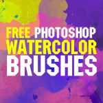 Free Watercolor Photoshop Brushes by FixThePhoto