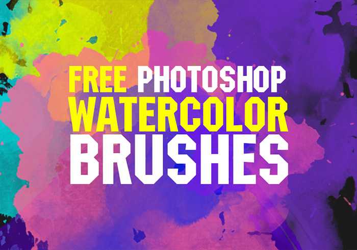Free Watercolor Photoshop Brushes by FixThePhoto