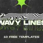 Free Wavy Lines Textures Template Download