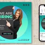 Free We are Hiring Job Offer Social Media Post PSD Template Design