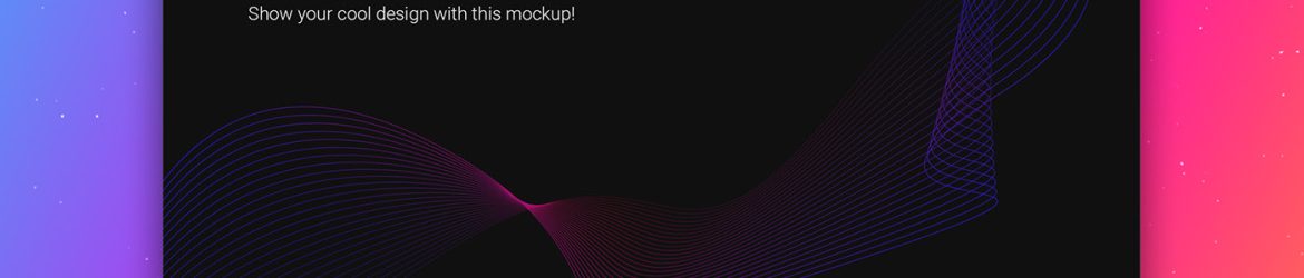 Free Web Browser Dark Theme Mockup PSD PSD