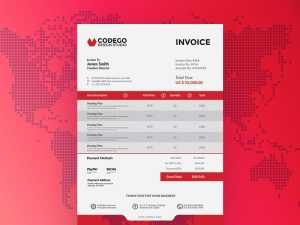 Free Web Designer Invoice Template PSD