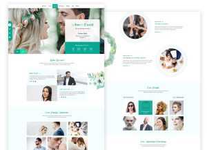 Free Wedding Website Template PSD