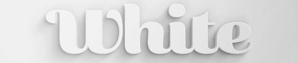 Free White 3D Text Effect PSD