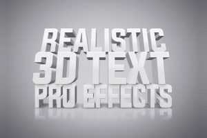Free White 3D Text Effect PSD - Free Photoshop Text Effects | PsFiles