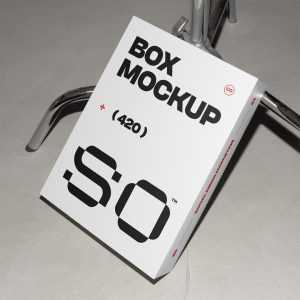 Free White Box Mockup