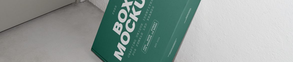 Free White Cardboard Box Mockup