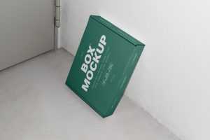 Free White Cardboard Box Mockup
